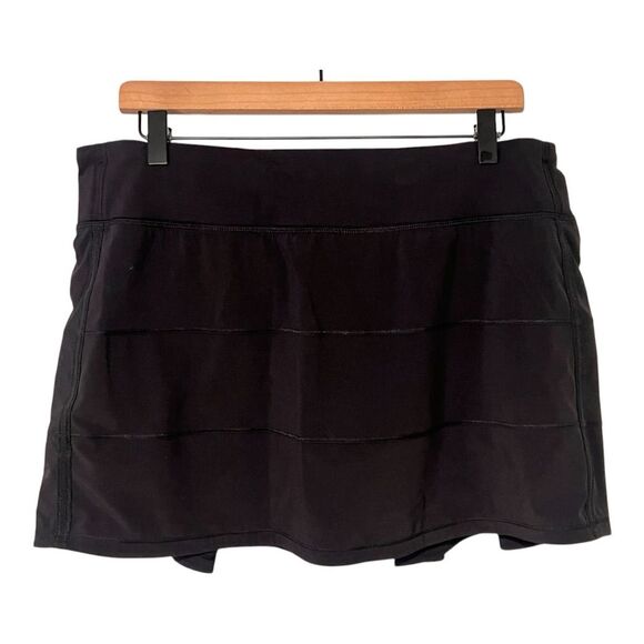 Lululemon Pace Rival Skort Women's Size 12 Black Short Casual Skirt - Picture 2 of 4
